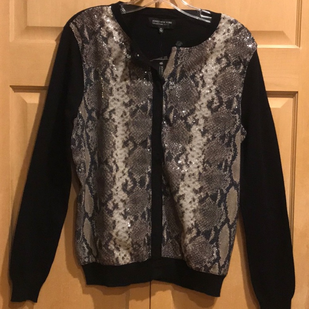 New Jones New York Sweater Cardigan